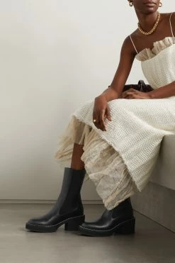 Top 10 ⌛ KHAITE Calgary Leather Chelsea 🌟 Boots ✔️ -Khaite Store w920 q60 1013