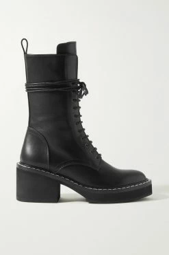 Top 10 😍 KHAITE Cody Leather Ankle Boots 🎁