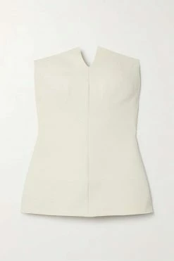 Best Pirce ⌛ KHAITE Punto Strapless Stretch-knit Top 😀