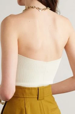 Best Pirce ⌛ KHAITE Punto Strapless Stretch-knit Top 😀 -Khaite Store w920 q60 107