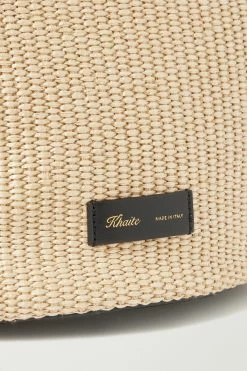 Cheapest 🔔 KHAITE Osa Leather-trimmed Raffia Tote 🎁 -Khaite Store w920 q60 1088