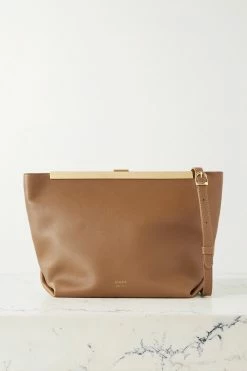 Wholesale 🤩 KHAITE Envelope Pleat Leather Clutch 👍