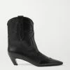 Outlet 🛒 KHAITE Dallas Leather Ankle ❤️ Boots ⭐