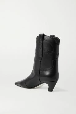Outlet 🛒 KHAITE Dallas Leather Ankle ❤️ Boots ⭐ -Khaite Store w920 q60 1165