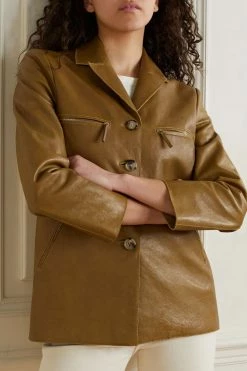 Best deal 🥰 KHAITE Russo Leather Jacket 🧨 10 Best deal 🥰 KHAITE Russo Leather Jacket 🧨 -Khaite Store w920 q60 118