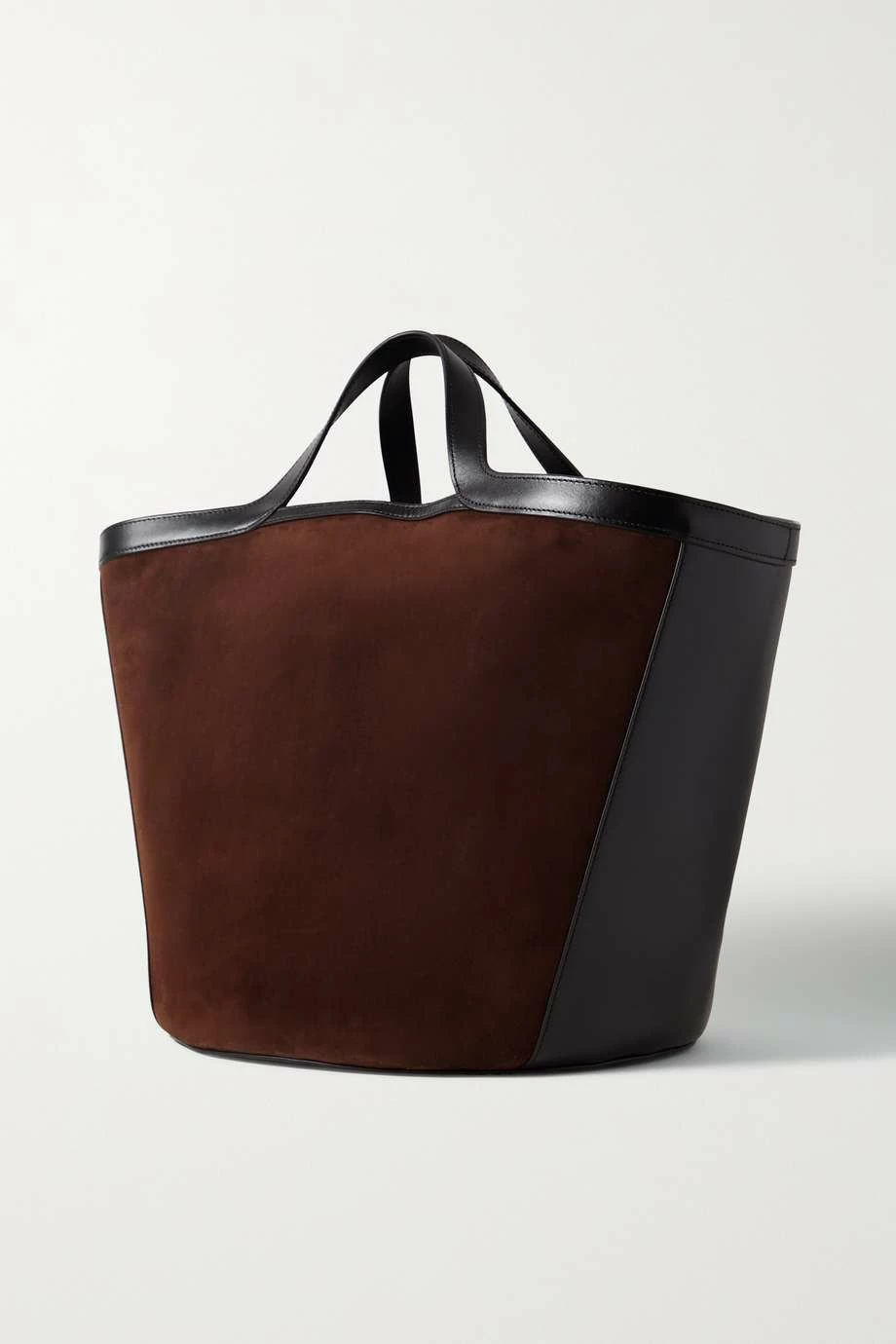 Best reviews of ๐ KHAITE Nora Leather-trimmed Suede Tote ๐ 5 Best reviews of ๐ KHAITE Nora Leather-trimmed Suede Tote ๐ - Image 3