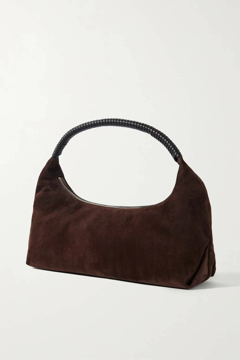 Deals ๐งจ KHAITE Remi Hobo Leather-trimmed Suede Shoulder Bag ๐ 5 Deals ๐งจ KHAITE Remi Hobo Leather-trimmed Suede Shoulder Bag ๐ - Image 3