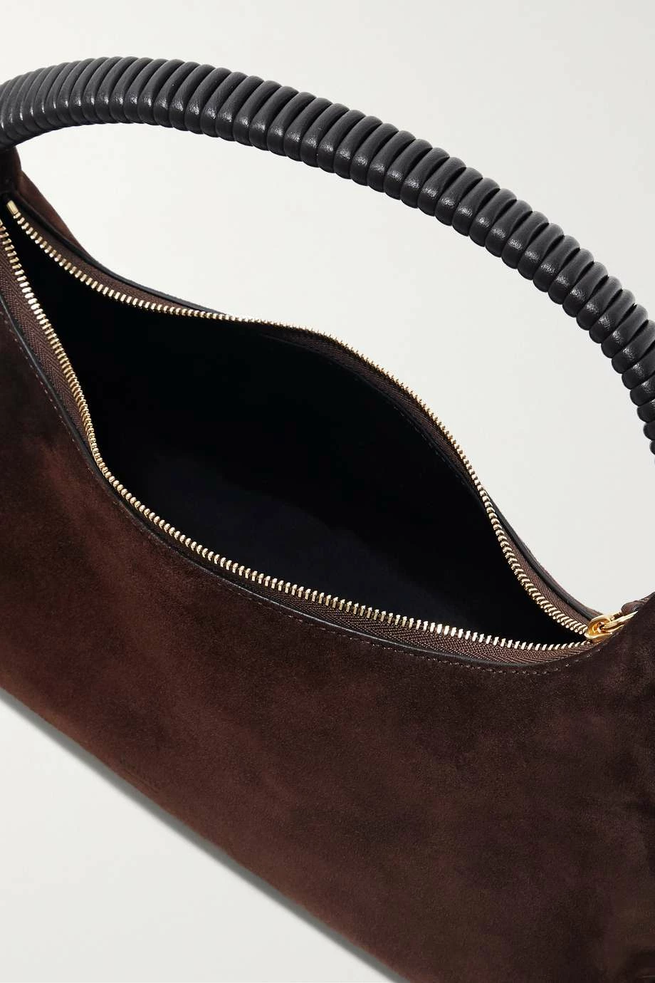 Deals ๐งจ KHAITE Remi Hobo Leather-trimmed Suede Shoulder Bag ๐ 7 Deals ๐งจ KHAITE Remi Hobo Leather-trimmed Suede Shoulder Bag ๐ - Image 5