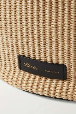 Wholesale 🤩 KHAITE Nora Small Raffia And Leather Tote 🌟 -Khaite Store w920 q60 136