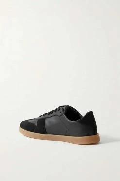 New 😉 KHAITE Walker Suede-trimmed Leather Sneakers 🌟 -Khaite Store w920 q60 145