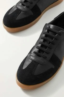 New 😉 KHAITE Walker Suede-trimmed Leather Sneakers 🌟 -Khaite Store w920 q60 146