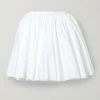 Flash Sale 🧨 KHAITE Jorja Layered Pleated Cotton-poplin Mini Wrap Skirt 👍
