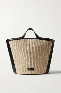 Top 10 🌟 KHAITE Nora Leather And Raffia Tote 🎉