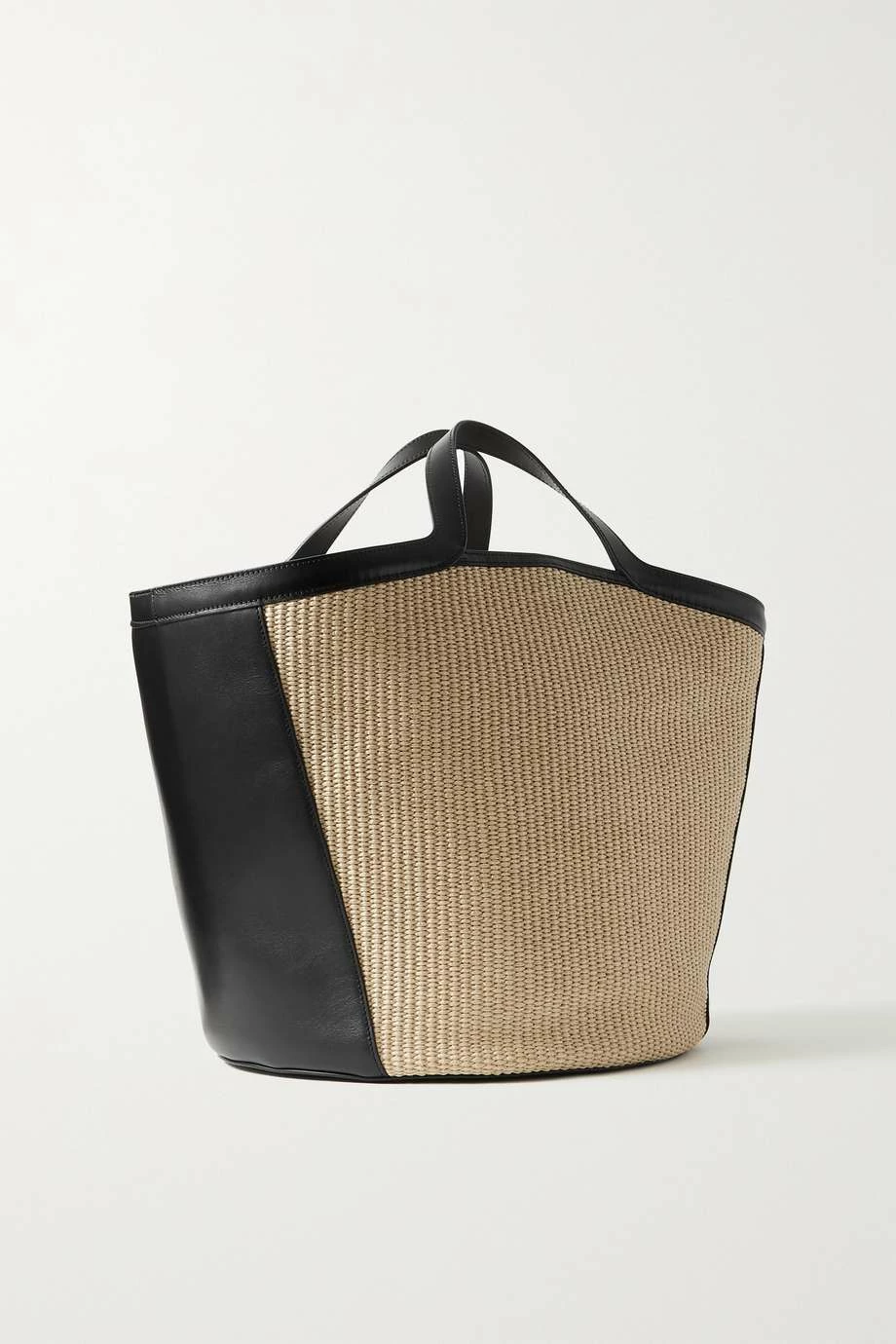 Top 10 ๐ KHAITE Nora Leather And Raffia Tote ๐ 5 Top 10 ๐ KHAITE Nora Leather And Raffia Tote ๐ - Image 3