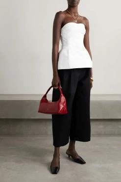 Promo ⌛ KHAITE Blanche Strapless Cotton-twill Peplum Top ❤️ 8 Promo ⌛ KHAITE Blanche Strapless Cotton-twill Peplum Top ❤️ -Khaite Store w920 q60 204