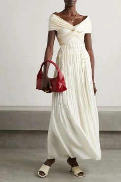 Best deal โ KHAITE Cersi Pleated Cupro Maxi ๐ Skirt ๐ฅ 13 Best deal โ KHAITE Cersi Pleated Cupro Maxi ๐ Skirt ๐ฅ -Khaite Store w920 q60 213