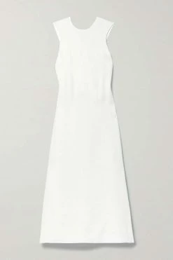 Outlet ⭐ KHAITE Etta Cotton-blend Midi Dress ❤️