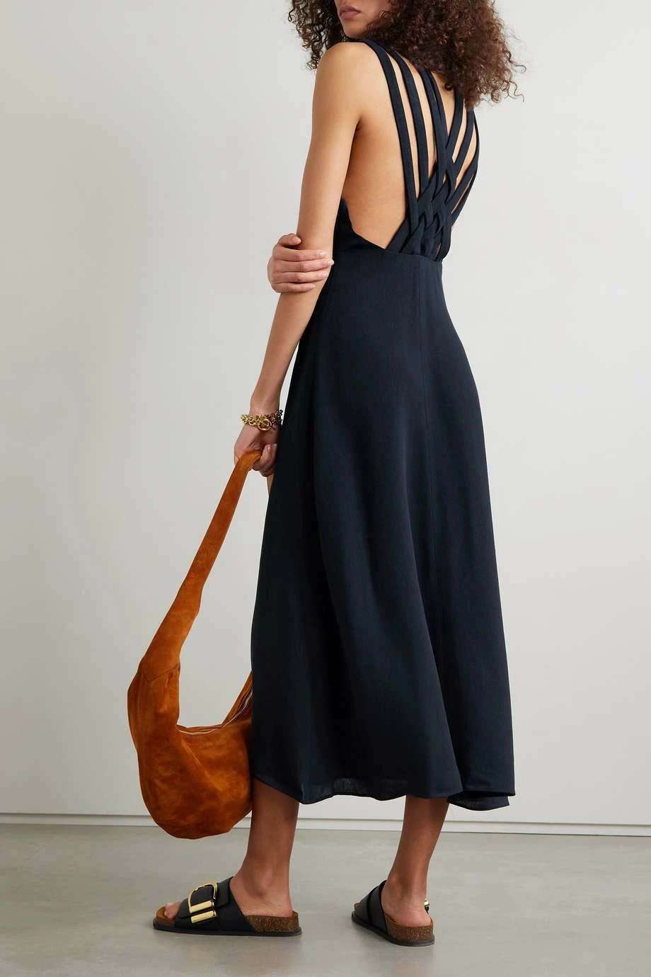 Wholesale โ๏ธ KHAITE Etta Cotton-blend Midi Dress ๐ 5 Wholesale โ๏ธ KHAITE Etta Cotton-blend Midi Dress ๐ - Image 3