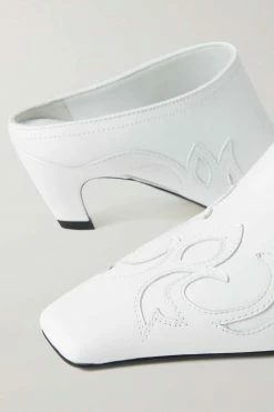 Best deal 🧨 KHAITE Madison Appliquéd Leather Mules 😉 -Khaite Store w920 q60 225