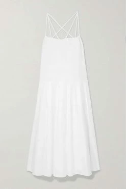 Top 10 🌟 KHAITE Thea Pleated Cotton-poplin Maxi Dress 🎉