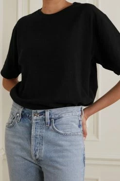 Cheap ⭐ KHAITE Mae Cotton-jersey T-shirt ⌛ 10 Cheap ⭐ KHAITE Mae Cotton-jersey T-shirt ⌛ -Khaite Store w920 q60 254