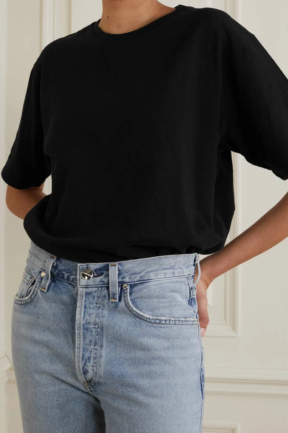 Cheap ⭐ KHAITE Mae Cotton-jersey T-shirt ⌛ 5 Cheap ⭐ KHAITE Mae Cotton-jersey T-shirt ⌛ - Image 3