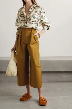 Brand new ๐ฏ KHAITE Tino Cropped Pleated Cotton Wide-leg Pants ๐ 9 Brand new ๐ฏ KHAITE Tino Cropped Pleated Cotton Wide-leg Pants ๐ -Khaite Store w920 q60 259