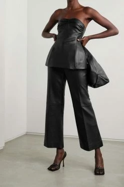 Best deal ✨ KHAITE Blanche Strapless Leather Peplum Top 🤩 8 Best deal ✨ KHAITE Blanche Strapless Leather Peplum Top 🤩 -Khaite Store w920 q60 282