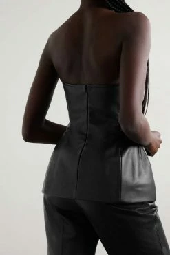 Best deal ✨ KHAITE Blanche Strapless Leather Peplum Top 🤩 9 Best deal ✨ KHAITE Blanche Strapless Leather Peplum Top 🤩 -Khaite Store w920 q60 283