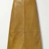 Budget ⭐ KHAITE Joli Leather Midi 🎁 Skirt 👏