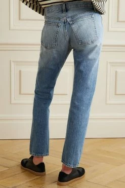 Wholesale 🎁 KHAITE Kyle Distressed Low-rise Straight-leg Jeans 🥰 -Khaite Store w920 q60 313