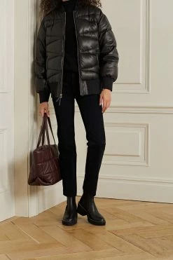 Deals 💯 KHAITE Jackson Quilted Leather Down Bomber Jacket ❤️ -Khaite Store w920 q60 329