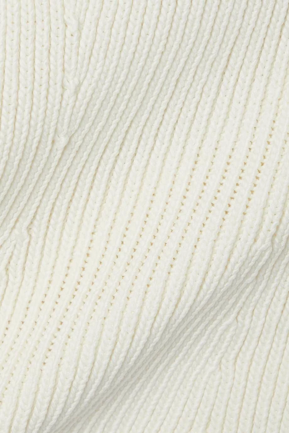 Deals π KHAITE Lanae Cutout Ribbed Cotton-blend Top π 6 Deals π KHAITE Lanae Cutout Ribbed Cotton-blend Top π - Image 4