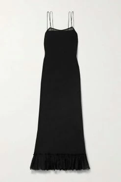 Cheap 🛒 KHAITE Alix Silk Crepe De Chine Dress 🎉