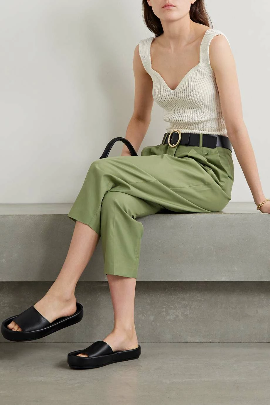 Deals π KHAITE Lanae Cutout Ribbed Cotton-blend Top π 7 Deals π KHAITE Lanae Cutout Ribbed Cotton-blend Top π - Image 5