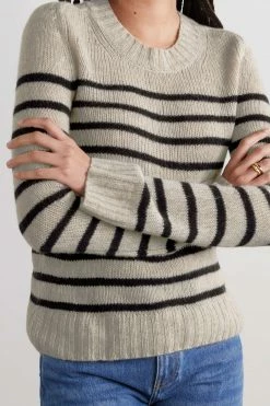 Buy 🧨 KHAITE Tilda Striped Cashmere Sweater ⌛ -Khaite Store w920 q60 405