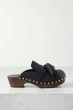 Best deal 😍 KHAITE Oliver Tasseled Studded Leather Clogs ⌛