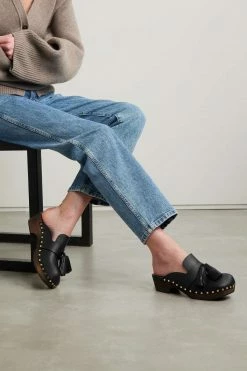 Best deal 😍 KHAITE Oliver Tasseled Studded Leather Clogs ⌛ -Khaite Store w920 q60 42