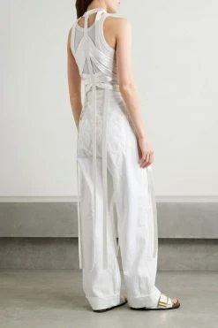 New ❤️ KHAITE Sukey Cutout Hammered-satin Top 🛒 8 New ❤️ KHAITE Sukey Cutout Hammered-satin Top 🛒 -Khaite Store w920 q60 47