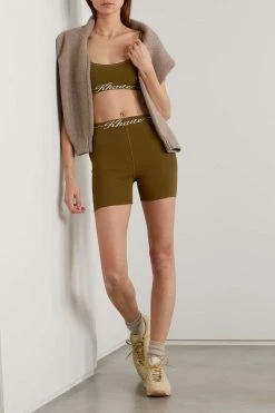 Best Pirce 👏 KHAITE Bryant Intarsia Ribbed-knit Shorts 🔔 -Khaite Store w920 q60 474