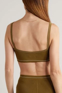 Brand new 😍 KHAITE Carmelo Intarsia Ribbed-knit Bralette 🎁 -Khaite Store w920 q60 484