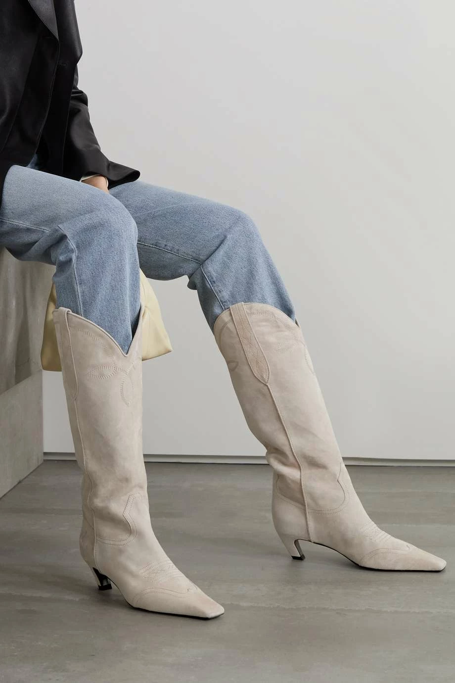 Hot Sale π KHAITE Dallas Suede Knee Boots π 4 Hot Sale π KHAITE Dallas Suede Knee Boots π - Image 2