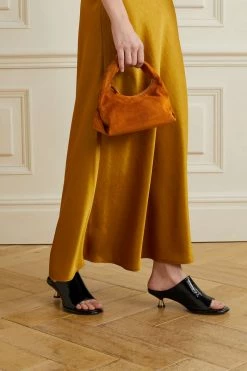 Promo 👍 KHAITE Beatrice Small Knotted Suede Tote ✨ -Khaite Store w920 q60 572