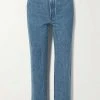 Best deal 🎉 KHAITE Abigail Cropped High-rise Straight-leg Jeans 🛒