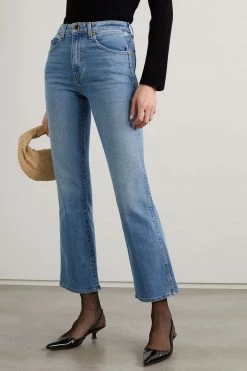 Promo 🌟 KHAITE Vivian Cropped High-rise Bootcut Jeans 🥰 -Khaite Store w920 q60 602