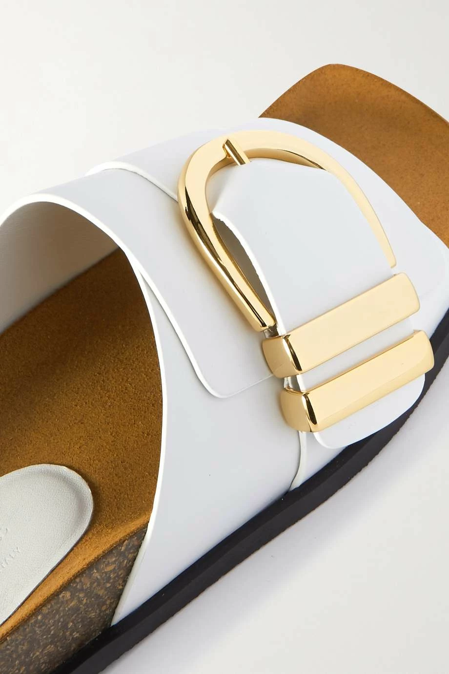 Brand new π KHAITE Thompson Buckled Leather Slides π― 6 Brand new π KHAITE Thompson Buckled Leather Slides π― - Image 4