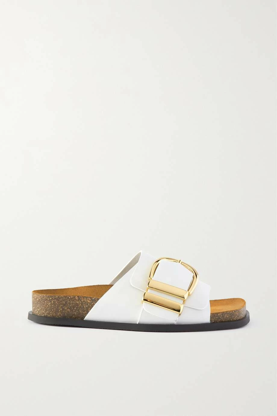 Brand new π KHAITE Thompson Buckled Leather Slides π― 7 Brand new π KHAITE Thompson Buckled Leather Slides π― - Image 5