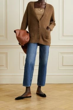 Flash Sale 🤩 KHAITE Buffy Ribbed Cashmere Cardigan 🎉 -Khaite Store w920 q60 698