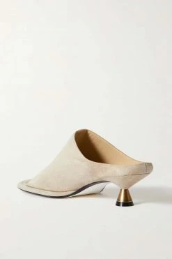 Best Pirce ❤️ KHAITE Watts Suede Mules ⭐ -Khaite Store w920 q60 714