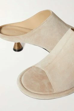 Best Pirce ❤️ KHAITE Watts Suede Mules ⭐ -Khaite Store w920 q60 715